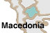 Small outline/map of Macedonia.